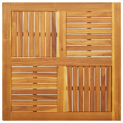 Square Solid Acacia Wood Table Top 90x90x2.2 cm