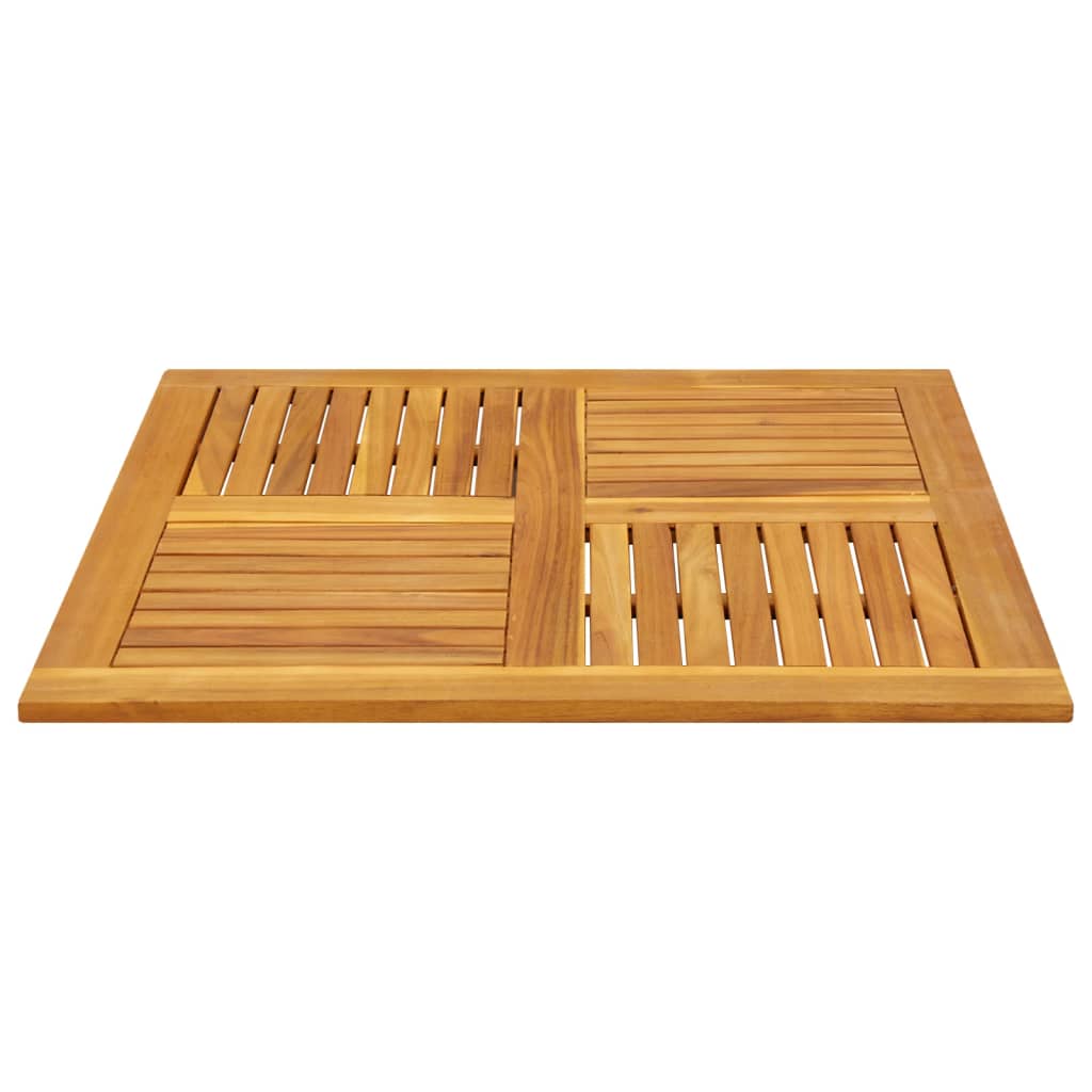 Square Solid Acacia Wood Table Top 90x90x2.2 cm