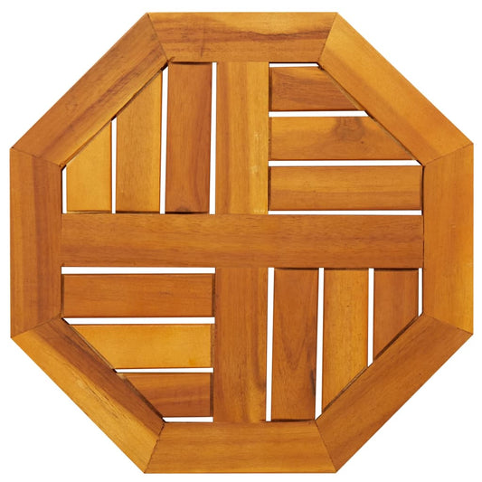Octagonal Solid Acacia Wood Table Top, 40x40x2 cm