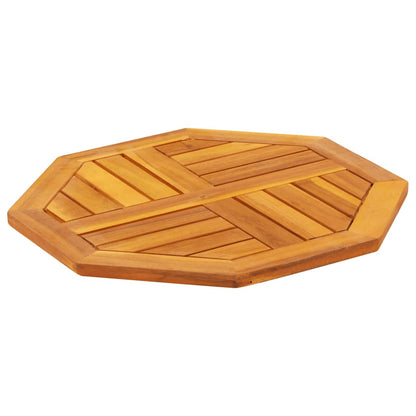 Octagonal Acacia Wood Table Top 50x50x2 cm - Solid & Stylish