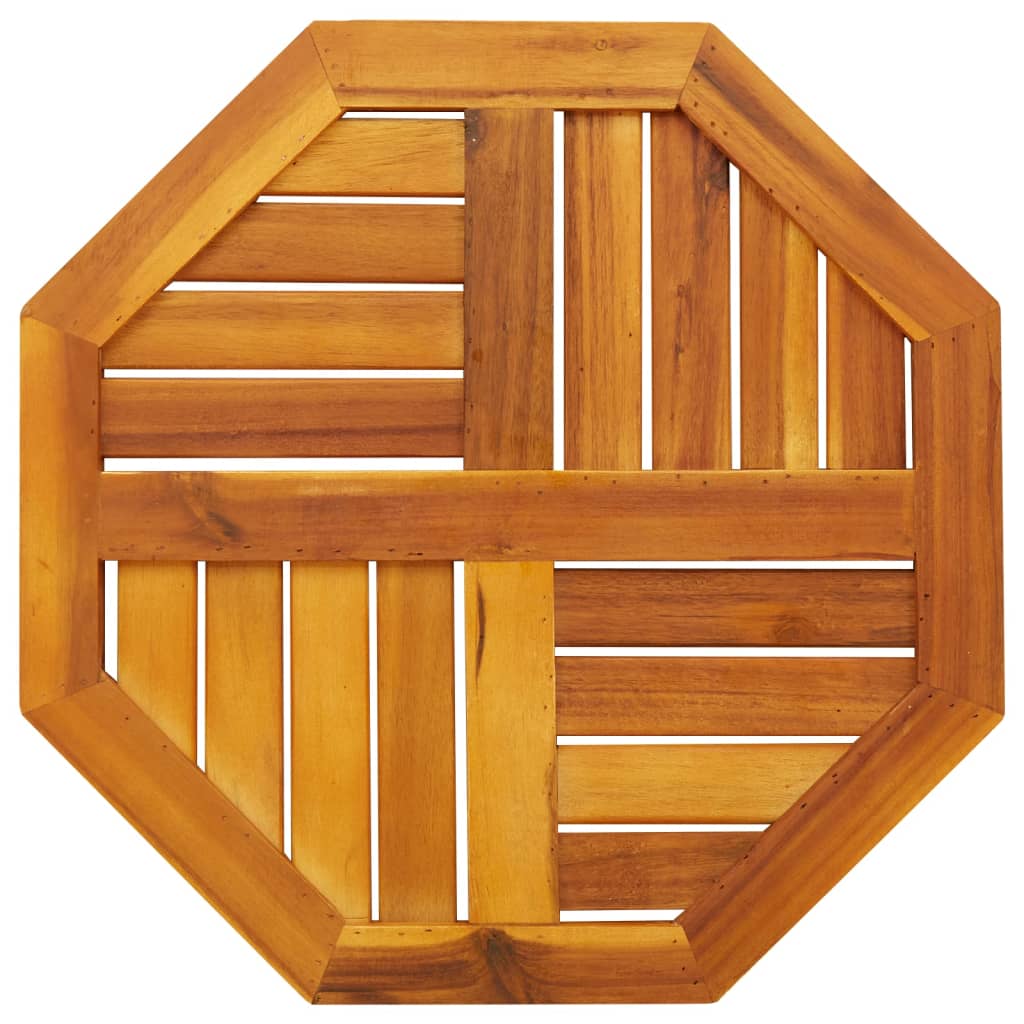 Octagonal Acacia Wood Table Top 50x50x2 cm - Solid & Stylish