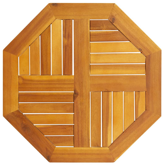 Octagonal Acacia Wood Table Top 60x60x2 cm - Solid & Stylish