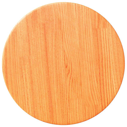 Solid Wood Pine Round Table Top, Wax Brown Ø30x2.5 cm