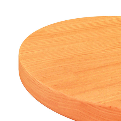 Solid Wood Pine Round Table Top, Wax Brown Ø30x2.5 cm