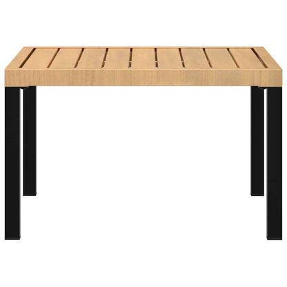 Garden Coffee Table Black 65x65x40 cm Aluminium