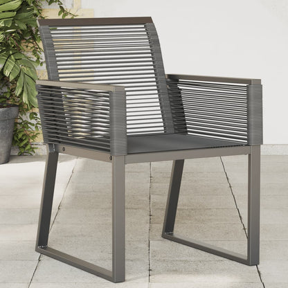 Black Poly Rattan Garden Chairs Set of 2 - Stylish & Durable