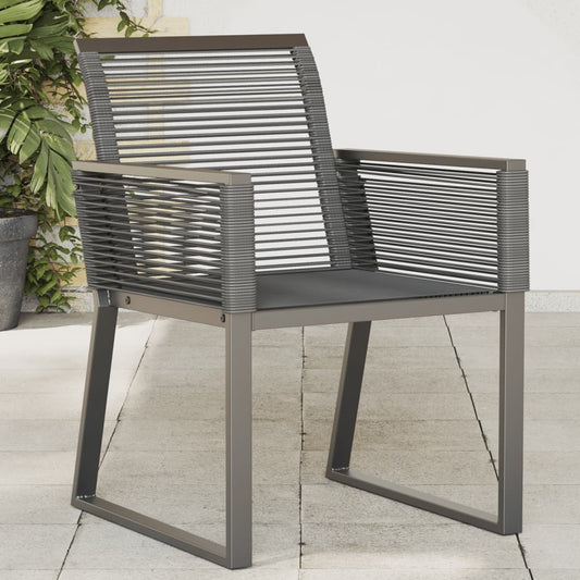 Black Poly Rattan Garden Chairs Set of 2 - Stylish & Durable