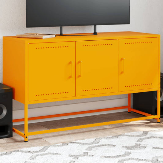 TV Cabinet Mustard Yellow 100.5x39x60.5 cm Steel