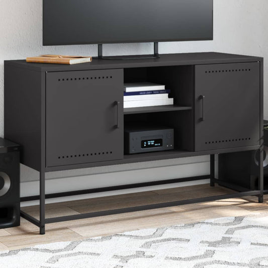 TV Cabinet Black 100.5x39x60.5 cm Steel