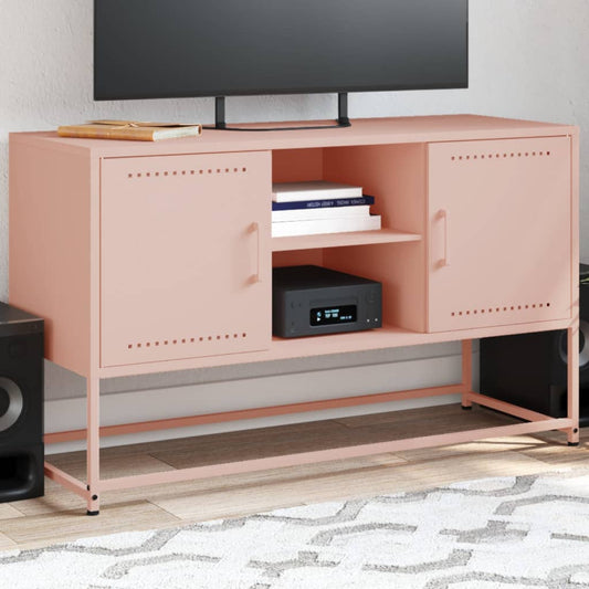 TV Cabinet Pink 100.5x39x60.5 cm Steel