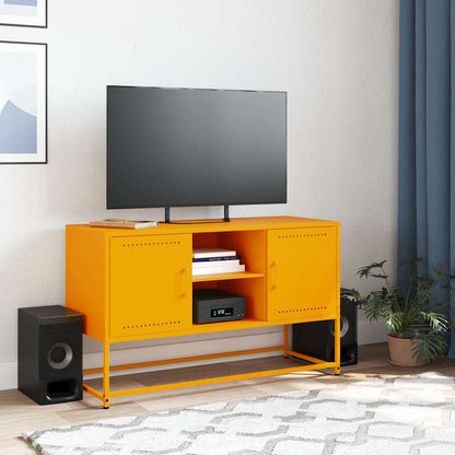 TV Cabinet Mustard Yellow 100.5x39x60.5 cm Steel