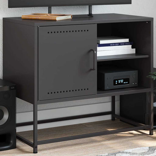 TV Cabinet Black 68x39x60.5 cm Steel