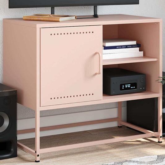 TV Cabinet Pink 68x39x60.5 cm Steel