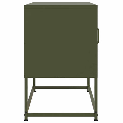 TV Cabinet Olive Green 68x39x60.5 cm Steel
