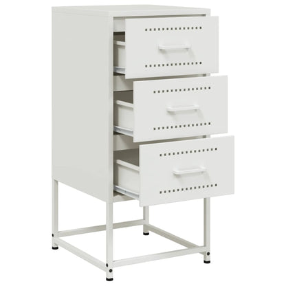 Bedside Cabinets 2 pcs White 36x39x78 cm Steel