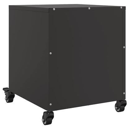 Black Steel Bedside Cabinets 2 pcs - 36x39x43.5 cm
