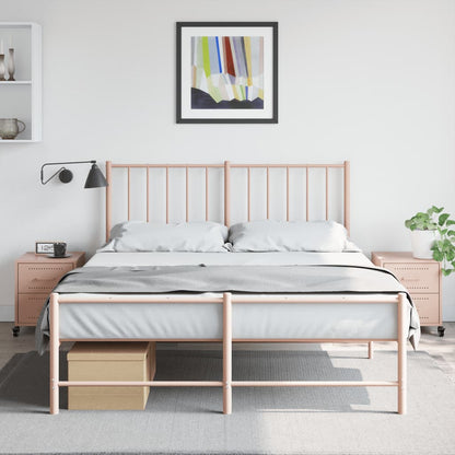 Pink Steel Bedside Cabinets 2 Pcs - Stylish & Sturdy 36x39x43.5 cm