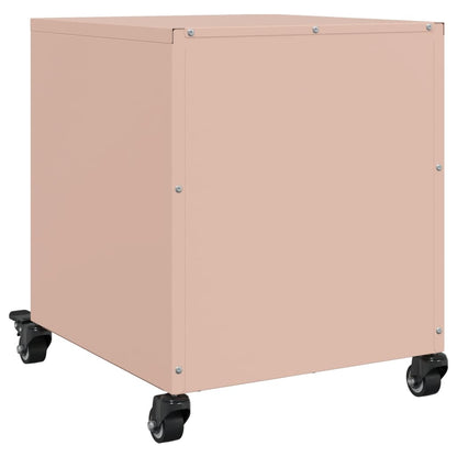 Pink Steel Bedside Cabinets 2 Pcs - Stylish & Sturdy 36x39x43.5 cm