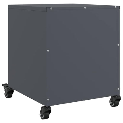 Anthracite Steel Bedside Cabinet 36x39x43.5 cm - Modern & Stylish