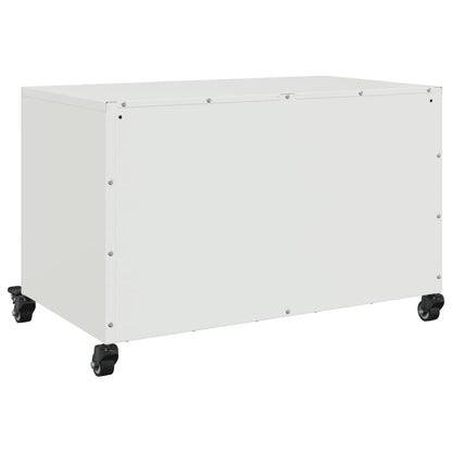 TV Cabinet White 68x39x43.5 cm Steel