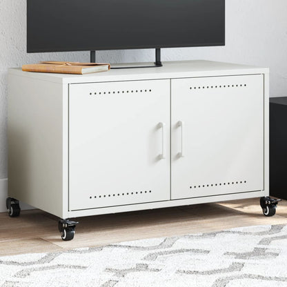 TV Cabinet White 68x39x43.5 cm Steel