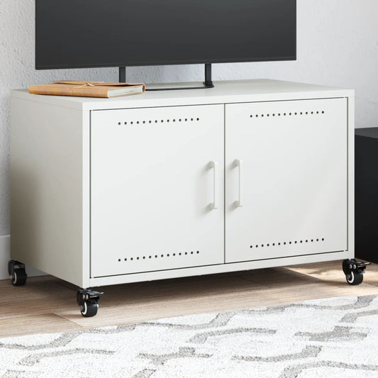 TV Cabinet White 68x39x43.5 cm Steel