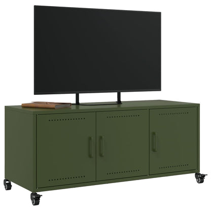 TV Cabinet Olive Green 100.5x39x43.5 cm Steel