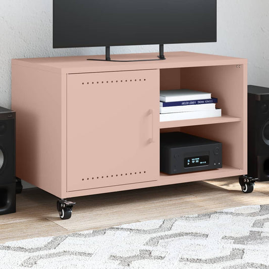 TV Cabinet Pink 68x39x43.5 cm Steel