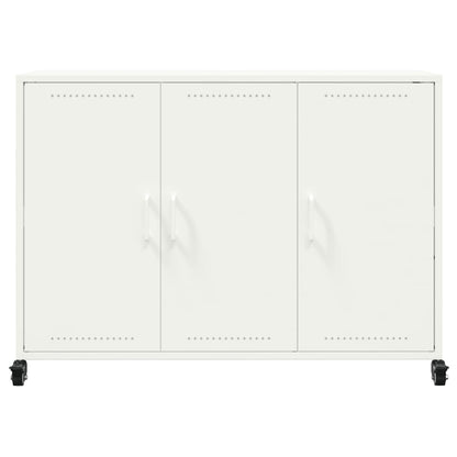 Sideboard White 100.5x39x72 cm Steel