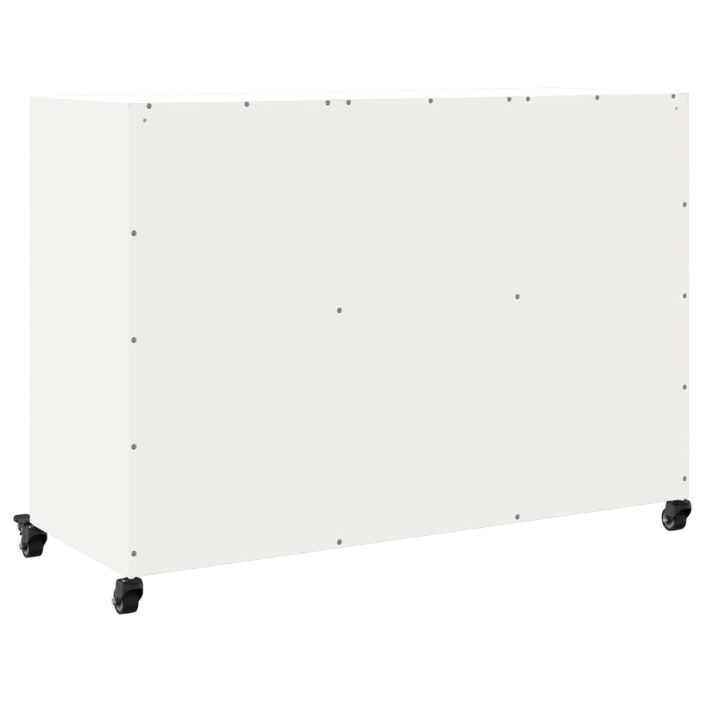 Sideboard White 100.5x39x72 cm Steel