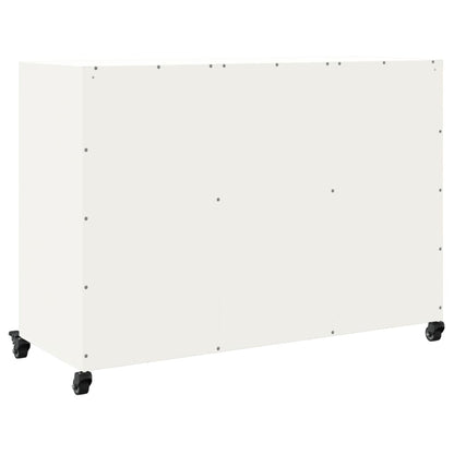 Sideboard White 100.5x39x72 cm Steel