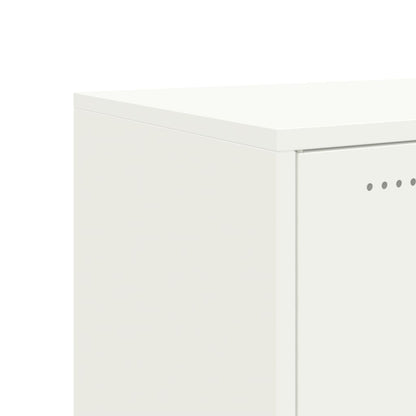 Sideboard White 100.5x39x72 cm Steel