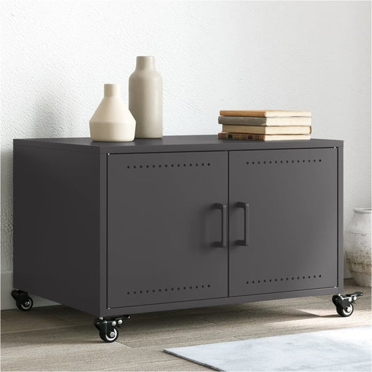 Coffee Table Black 68x50x43.5 cm Steel