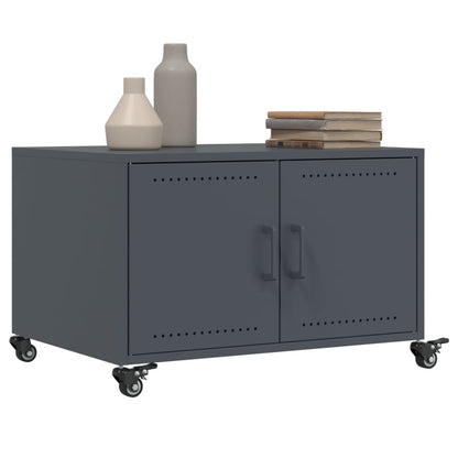 Coffee Table Anthracite 68x50x43.5 cm Steel