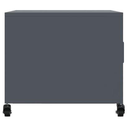 Coffee Table Anthracite 68x50x43.5 cm Steel