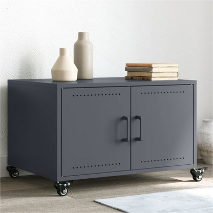 Coffee Table Anthracite 68x50x43.5 cm Steel