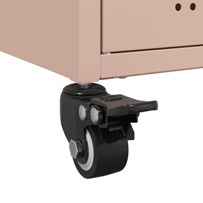 TV Cabinet Pink 68x39x43.5 cm Steel