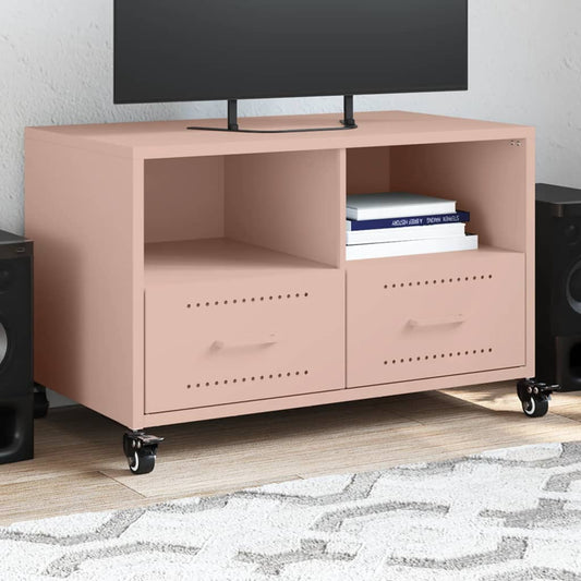 TV Cabinet Pink 68x39x43.5 cm Steel