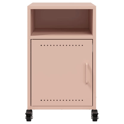 Pink Steel Bedside Cabinets Set of 2 - 36x39x59 cm