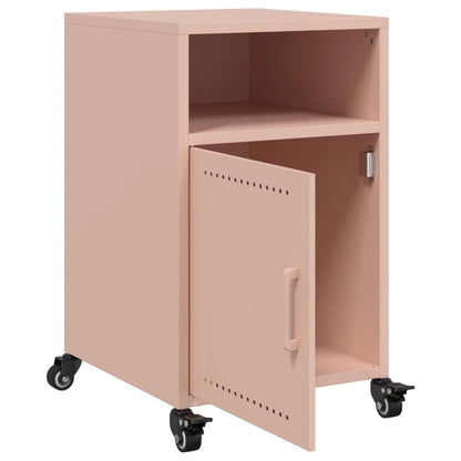 Pink Steel Bedside Cabinets Set of 2 - 36x39x59 cm