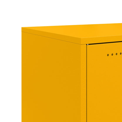 Sideboard Mustard Yellow 100.5x39x72 cm Steel