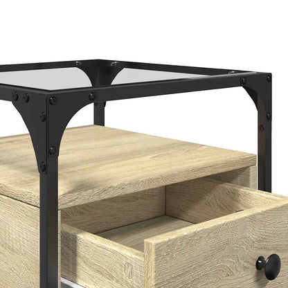 Sonoma Oak Bedside Cabinets Set, 2 pcs, 40x40x55 cm, Engineered Wood