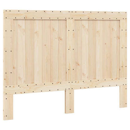 Bed Frame without Mattress  Grey 140x200 cm Solid Wood Pine
