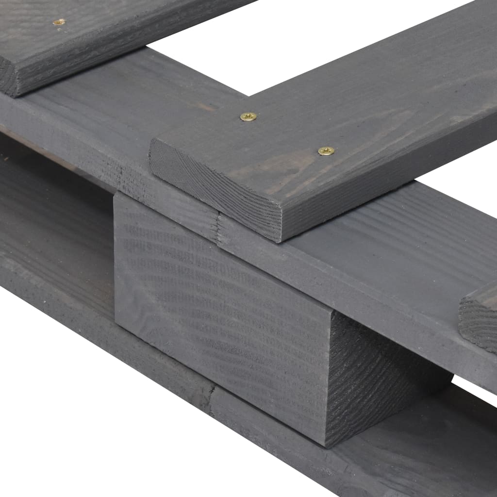 Bed Frame without Mattress  Grey 140x200 cm Solid Wood Pine