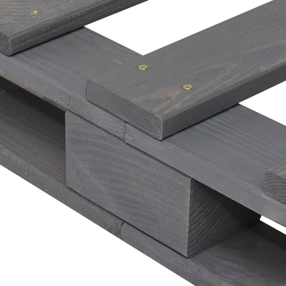 Bed Frame without Mattress  Grey 140x200 cm Solid Wood Pine