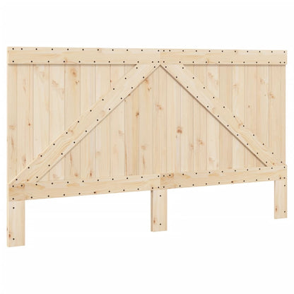 Bed Frame without Mattress  Grey 200x200 cm Solid Wood Pine