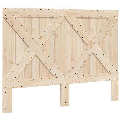 Bed Frame without Mattress  Grey 140x200 cm Solid Wood Pine