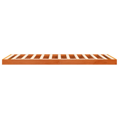 Wax Brown Solid Pine Bed Frame, 75x190 cm, Small Single Size