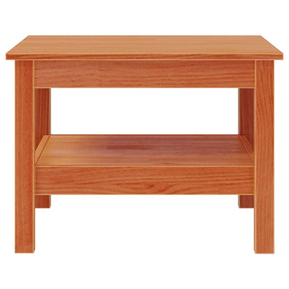 Coffee Table Wax Brown 55x55x40 cm Solid Wood Pine