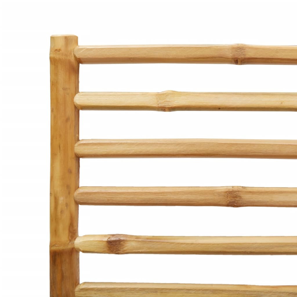 Bamboo Folding Garden Chairs, Set of 2, 43x54x88 cm - Natural Style